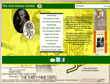 Tablet Screenshot of johnbuchansociety.co.uk